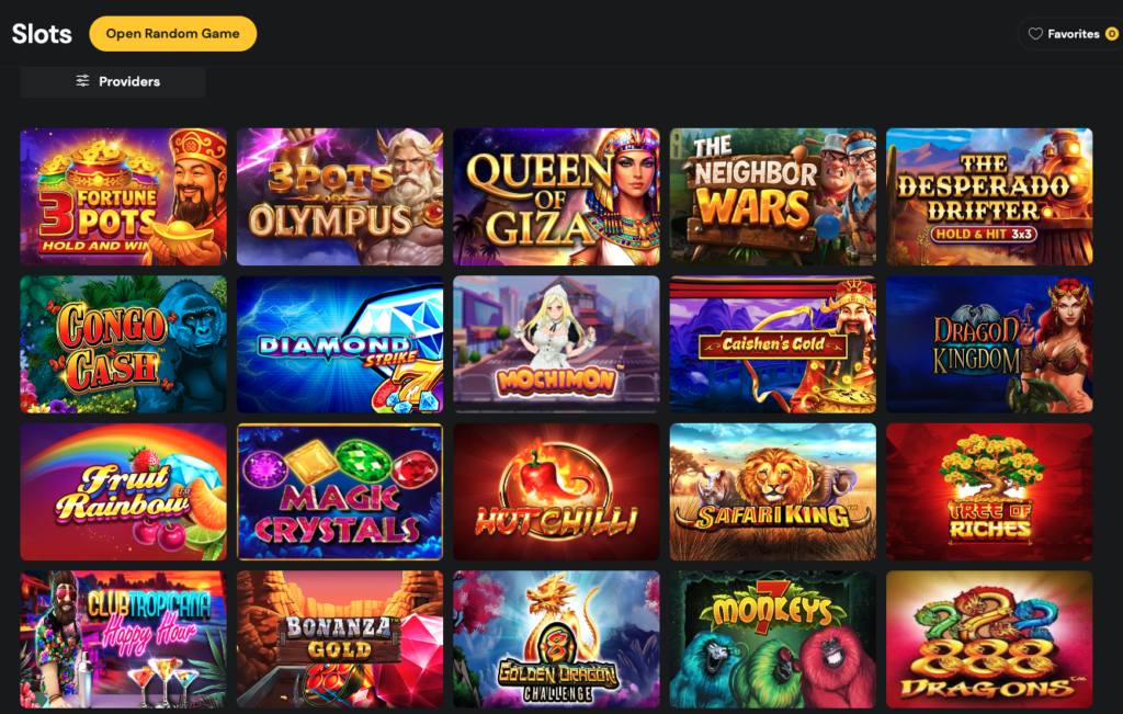 featured slots at a credit card casino